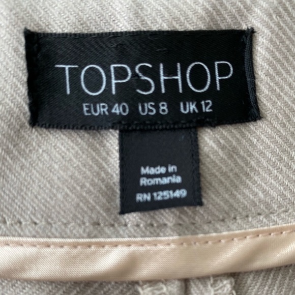 TopShop High Waist Mini Shorts size 8 - Picture 3 of 8